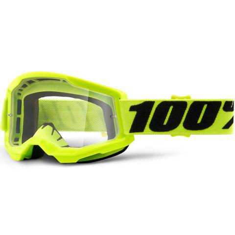 100 Percent Strata2 Goggle Yellow Clear Lens