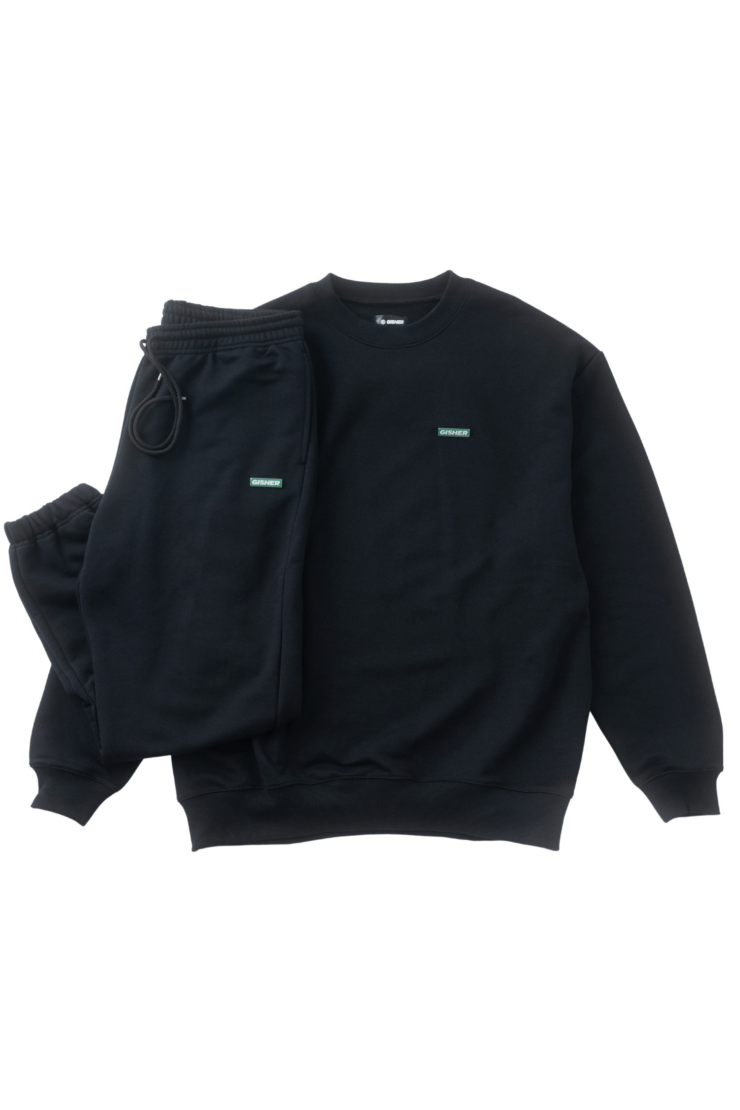 優先配送 GISHER PIN SWEAT SET UP BLACK