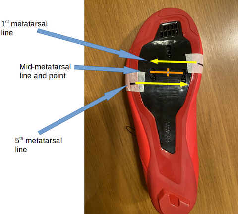 Metatarsal lines on sole