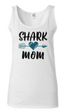Illinois Sharks Tees and Tanks - Women's Design - Shark Mom w/ Heart Arrow
