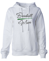 Baseball Bat Designs - Baseball Mom 2 Hearts - Dark Green & Gray