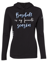 Baseball is my Favorite Season - Black Shirts with Royal Blue