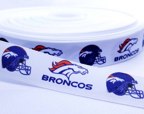 Denver Broncos Pro Team 7/8 or 1 Grosgrain Ribbon 