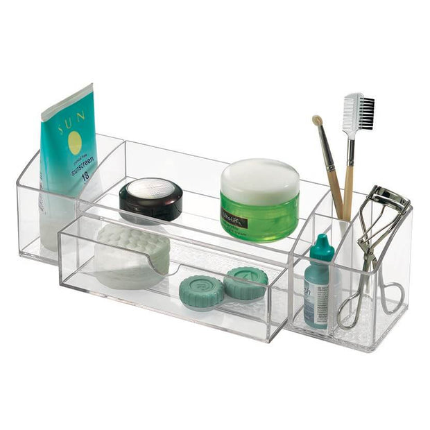 Interdesign Clear Flip 4 Drawer Tower Drawer