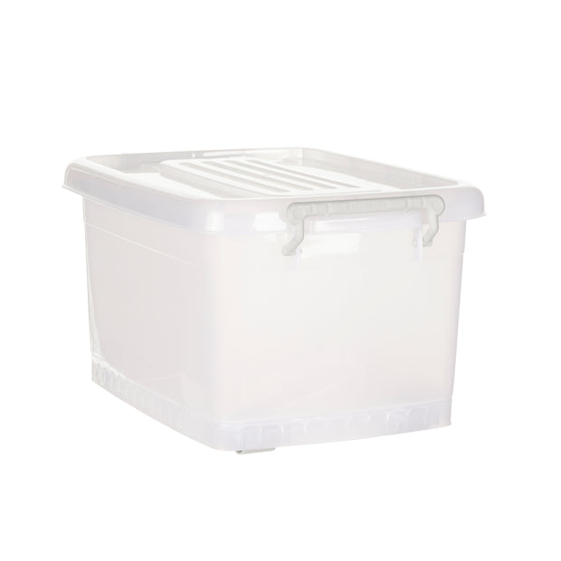 Large Plastic Storage Box (90 Litre) - with Locking Lid, Handles and W –  Now & Zen