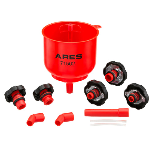 18 Piece No-Spill Coolant Refill Funnel Set – ARES Tool, MJD Industries, LLC