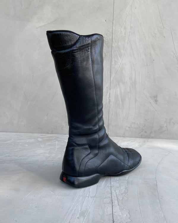 PRADA SPORT TECH NYLON KNEE HIGH BOOTS - EU 37.5 – BAD MOUTH*