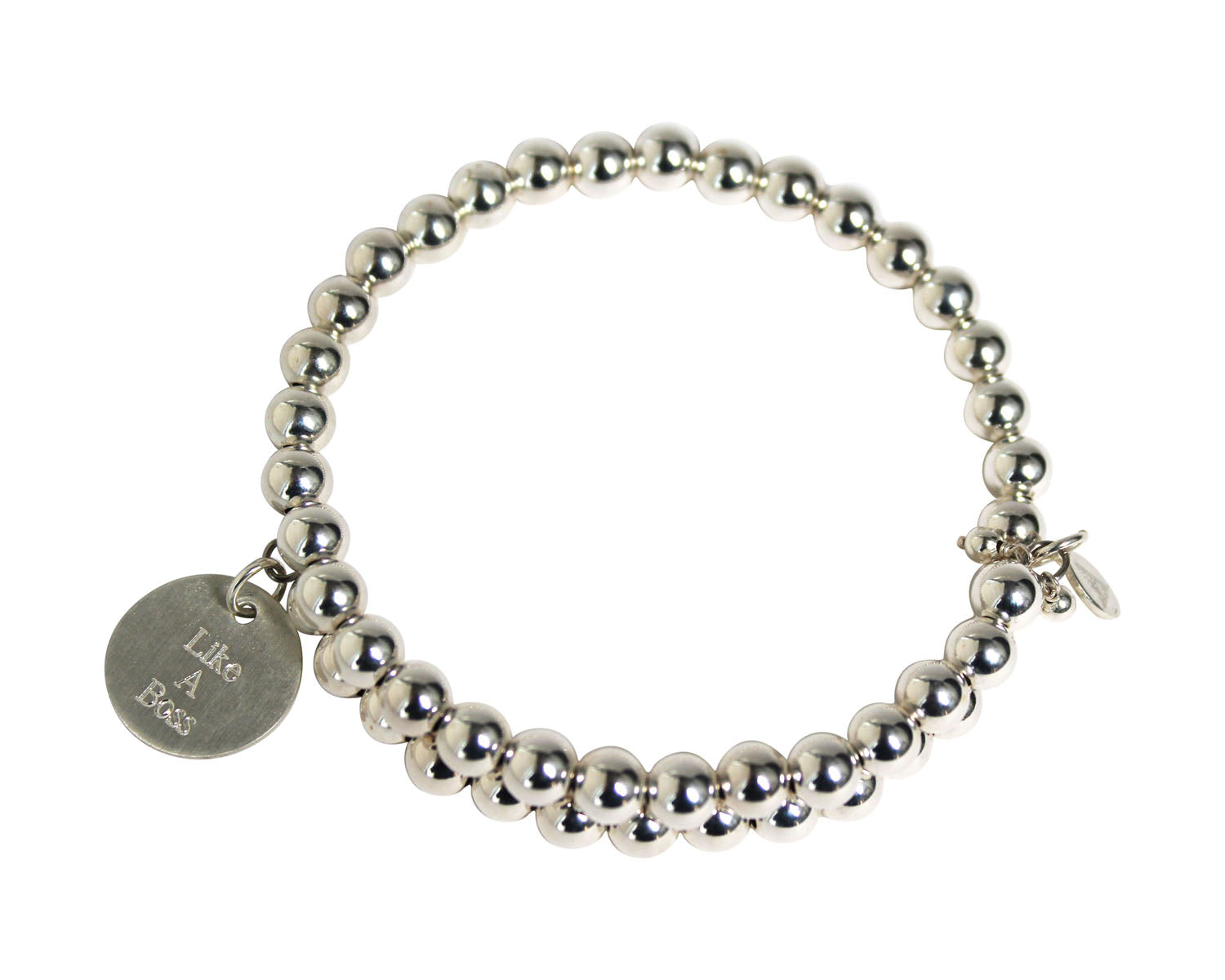 Secret Intention Single Sterling Silver Beaded Bracelet - Merry Alchemy