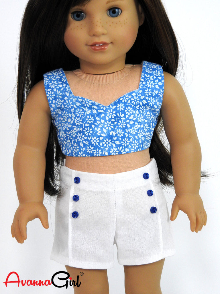 american girl doll crop tops