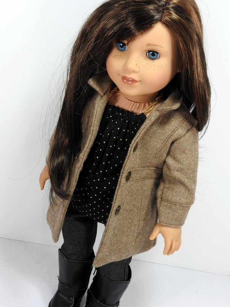 American Girl Doll Handmade Cashmere Coat | Avanna Girl