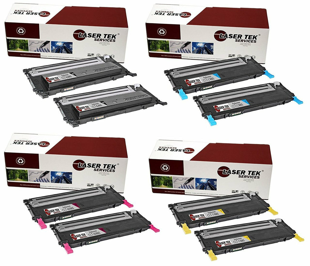 8 Compatible Samsung CLT-406S High Yield Toner for the Samsung CLP-365W, CLX-3305FW, Xpress C410W, Xpress C460FW – Laser Services