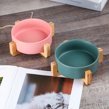 Load image into Gallery viewer, Pink Ceramic Bamboo Bowl
