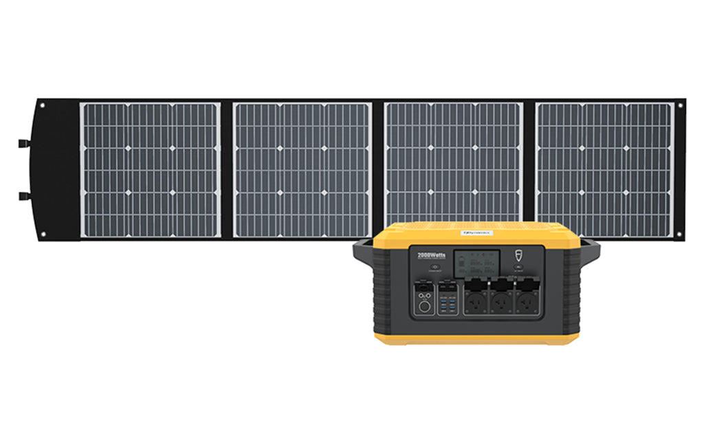 Générateur solaire FJD 2000W - Centrale électrique 2000W et panneau solaire  200W