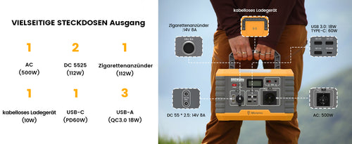 500w solar generator