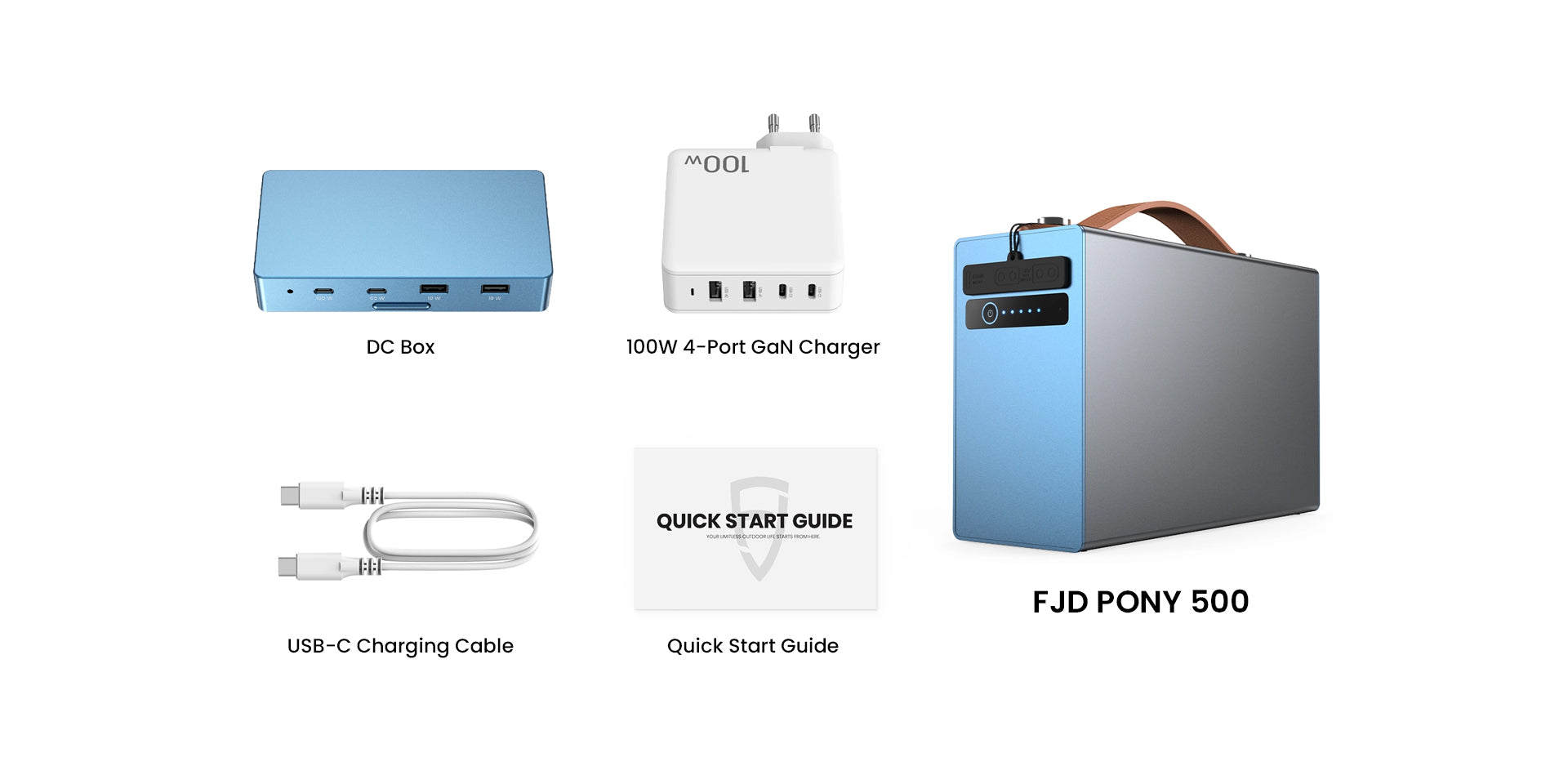 Onduleur de puissance avec câbles pour batterie - Ports USB/USB-C et 4  prises CA - Bluetooth - 2000 W