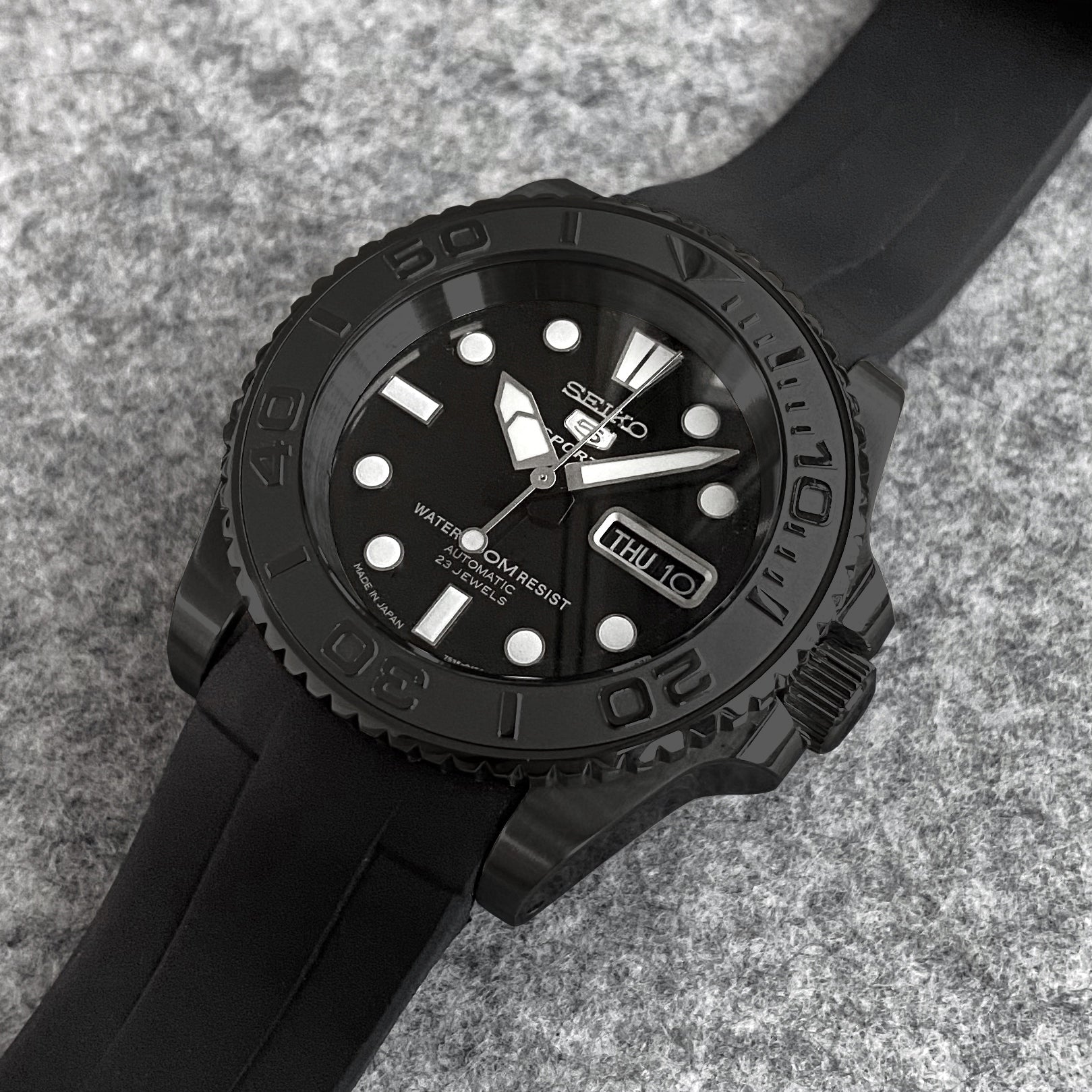Case - SKX007 Sub - Polished PVD Black (With Case Back) - DLW WATCHES