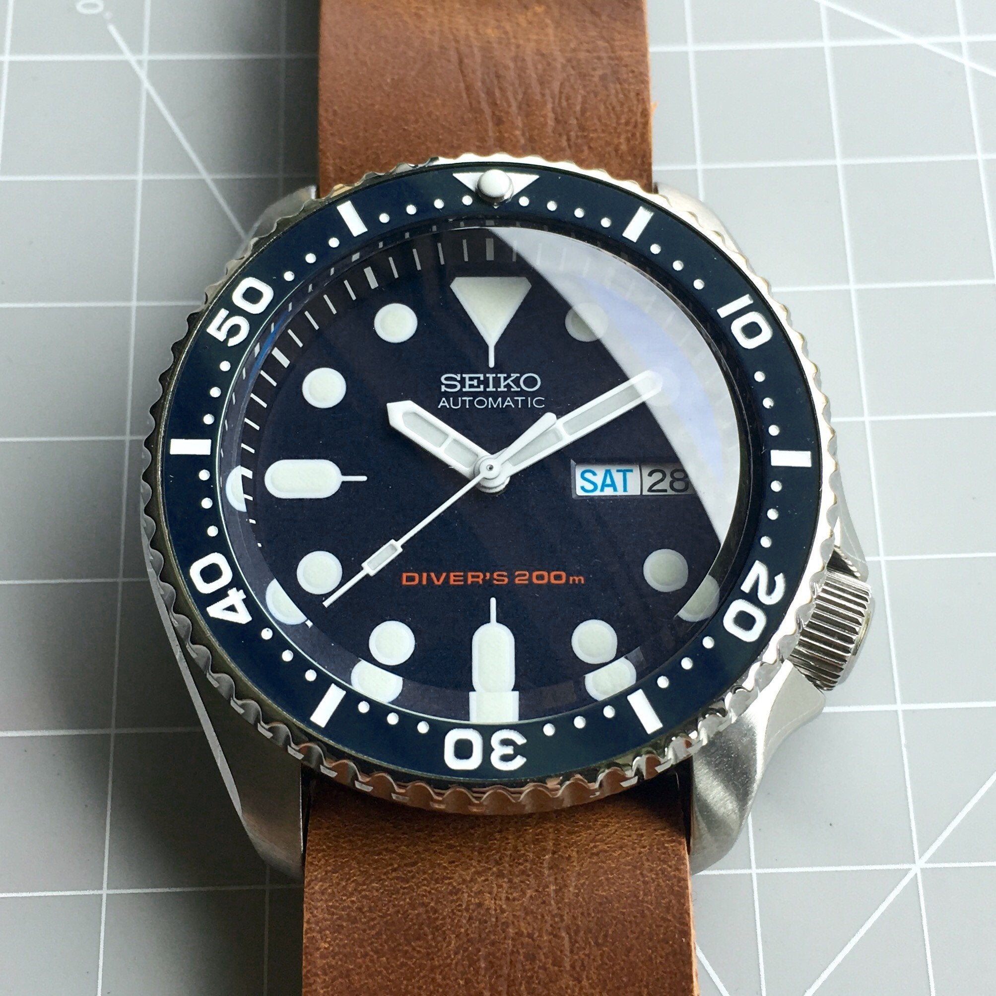 Ceramic Insert - SKX Aegean Blue - DLW WATCHES