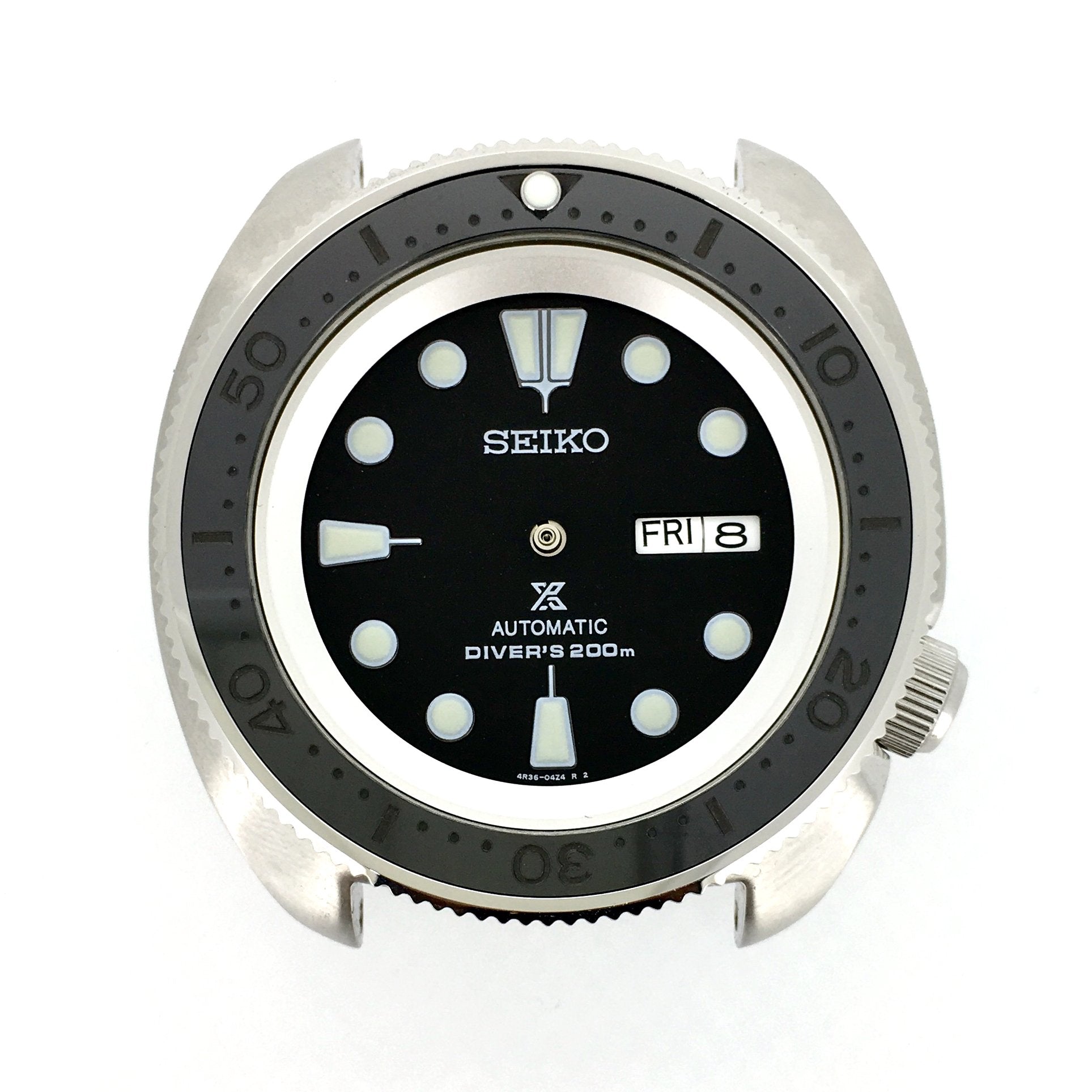 . - Turtle Re-issue - Matt Silver w Markers - DLW WATCHES