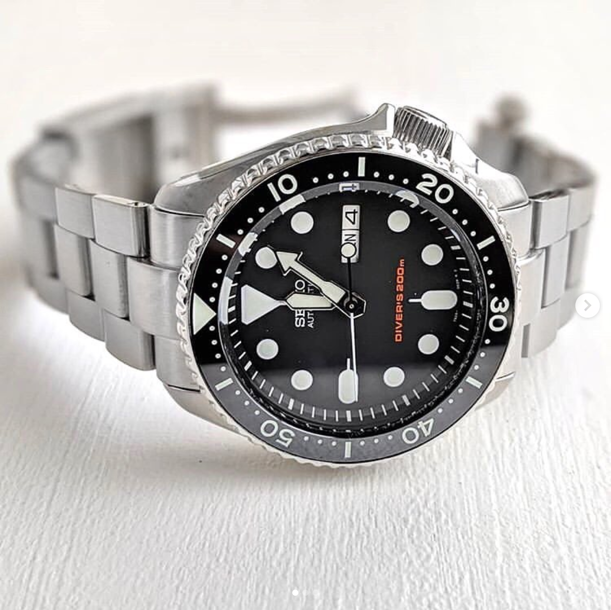 Ceramic Insert - SKX Black - Luminous Green - DLW WATCHES