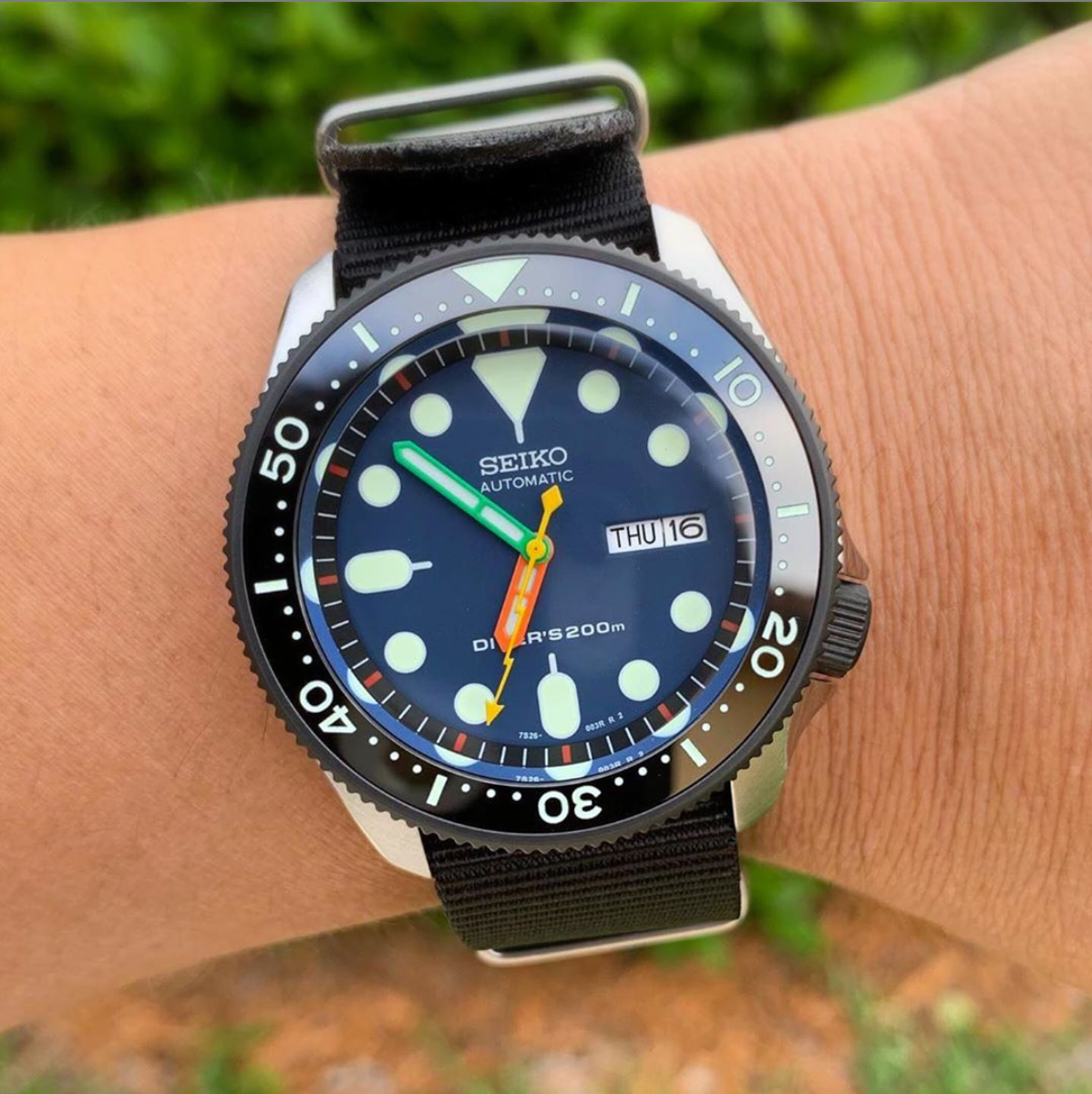 Bezel - SKX007/SRPD Coin Edge - Bead Blasted PVD Black - DLW WATCHES