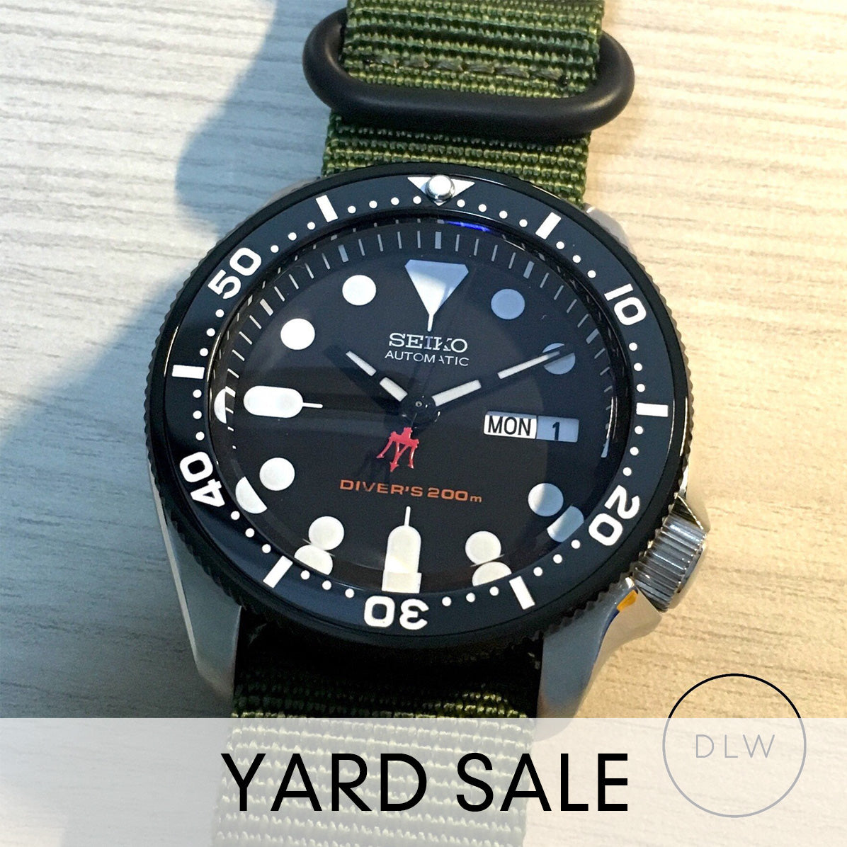 YARD SALE - Ceramic Insert - SKX Black - DLW WATCHES