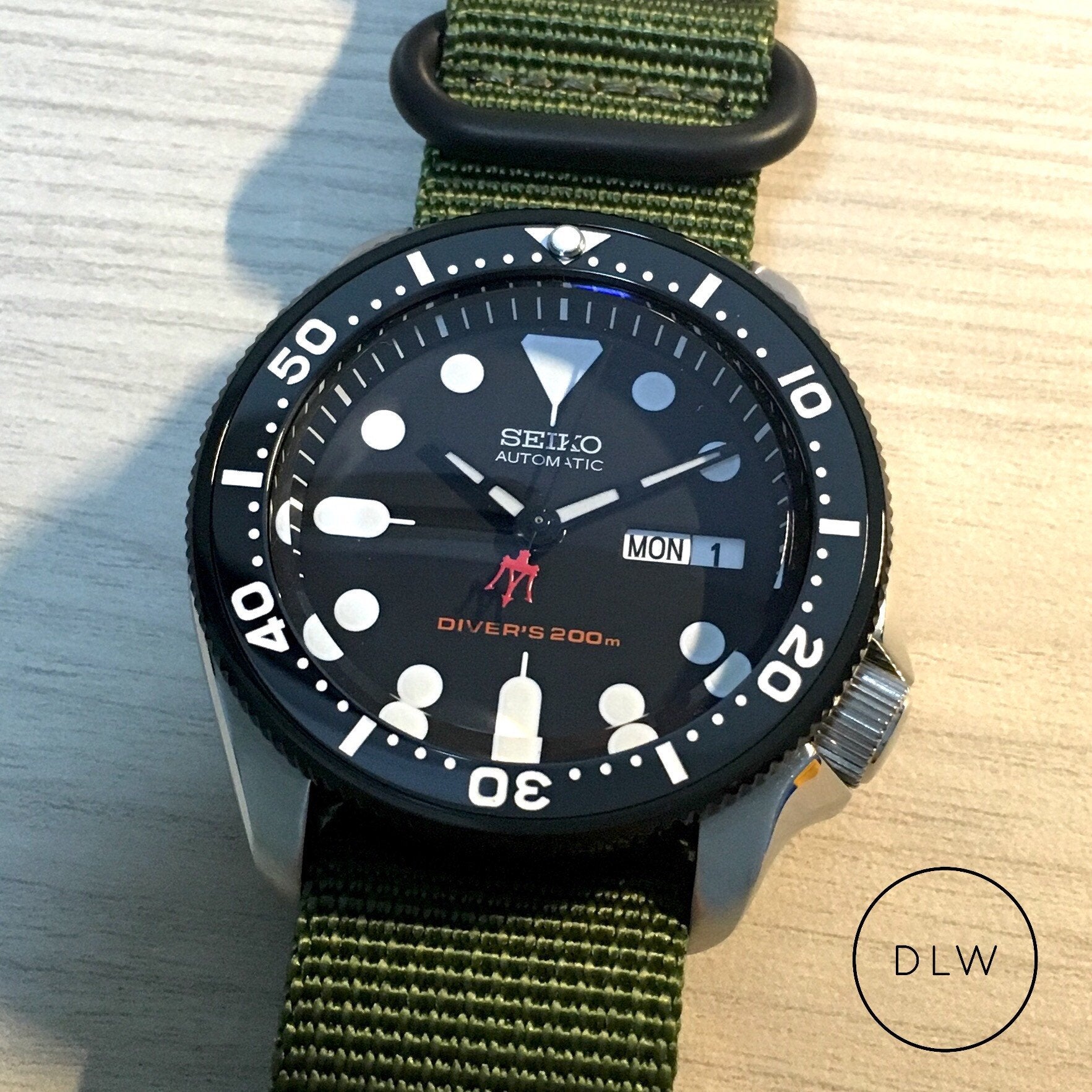 Ceramic Insert - SKX Black - DLW WATCHES