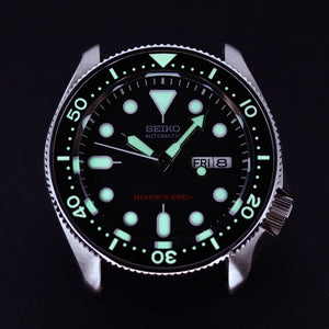 Ceramic Insert - SKX Black - Luminous Green - DLW WATCHES