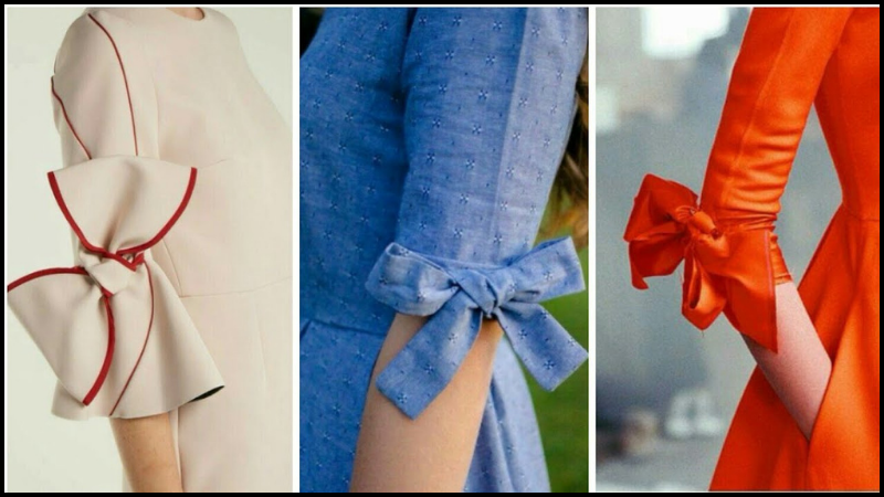 Graceful Faux Bow Sleeve