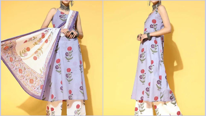 Floral Print Salwar Suit