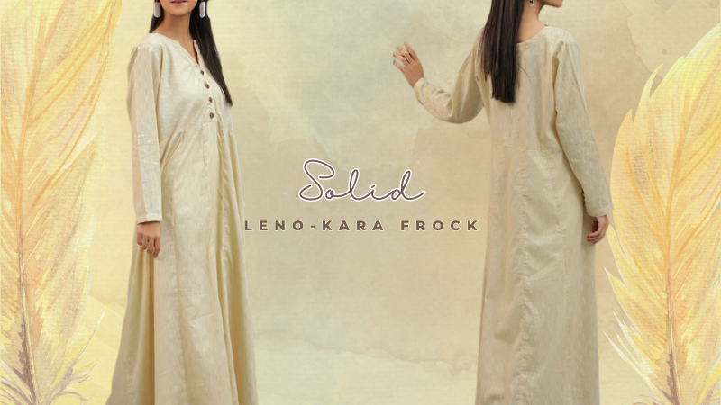 Solid Leno-Kara Frock