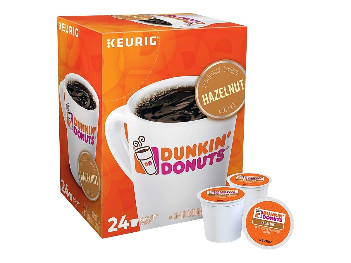 Dunkin Donuts 2518071 Hazelnut Coffee K Cup Pods Medium Roast 24 Box Groceryex Com