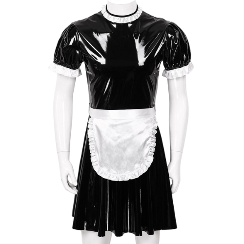 Sissy Maid Latex Uniform with Apron – The Drag Queen Store