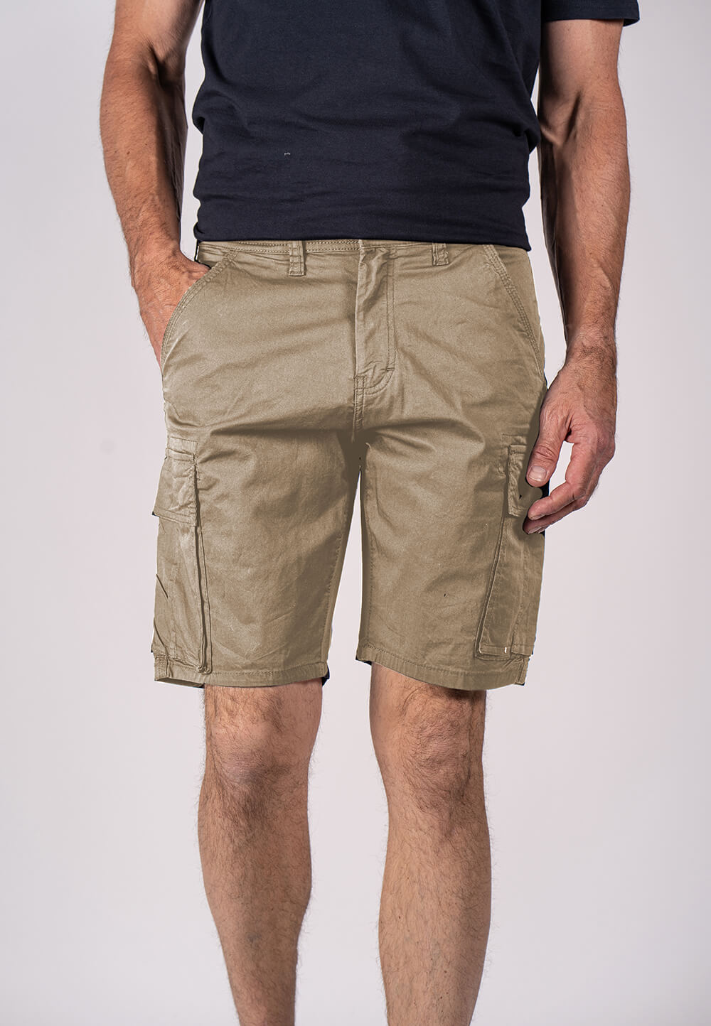 Se Pre End - Lanton cargo shorts sand hos PREEND.DK