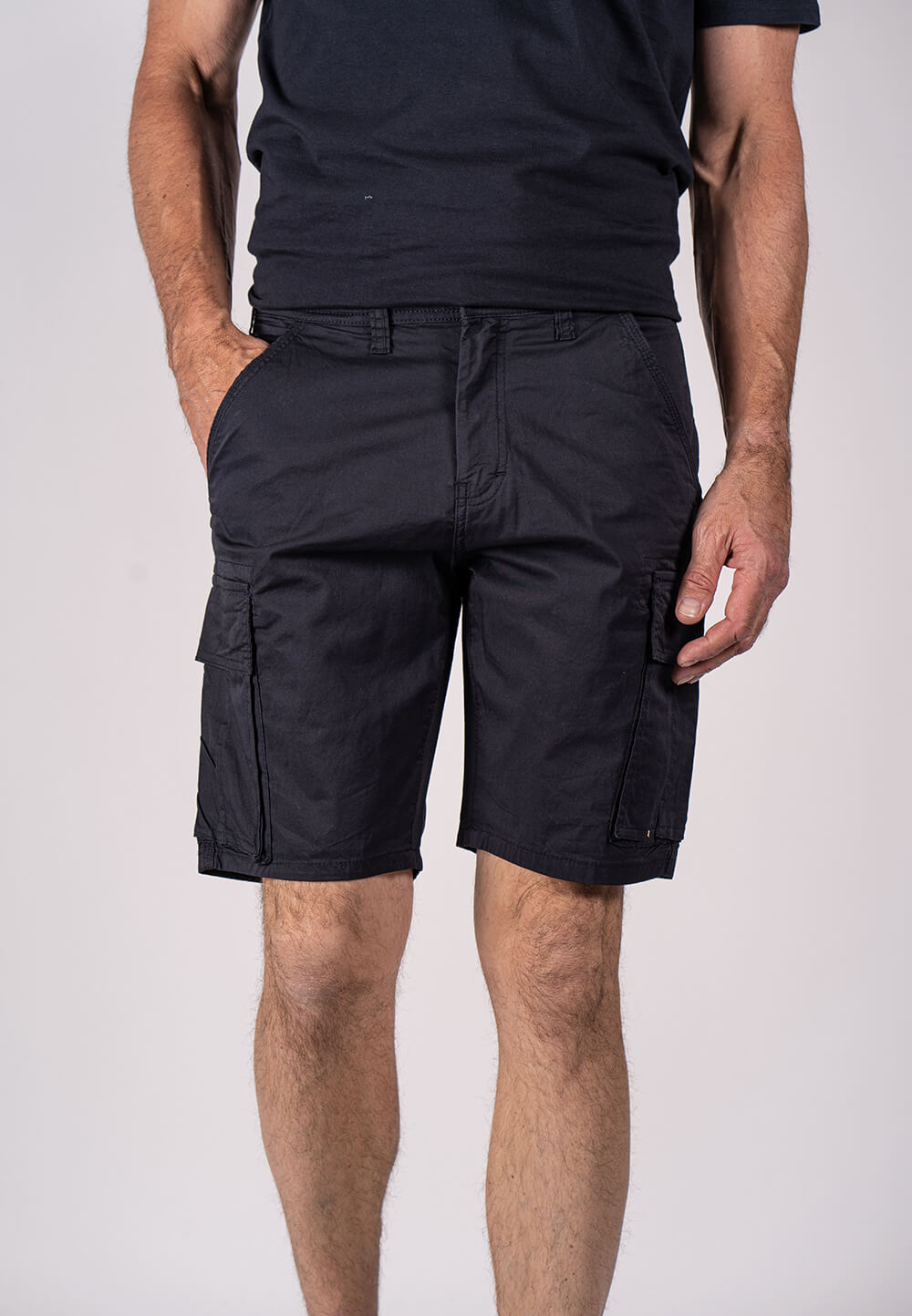 Se Pre End - Lanton cargo shorts navy hos PREEND.DK