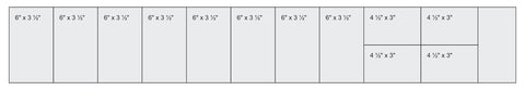 Background Cutting Diagram for 6" strip