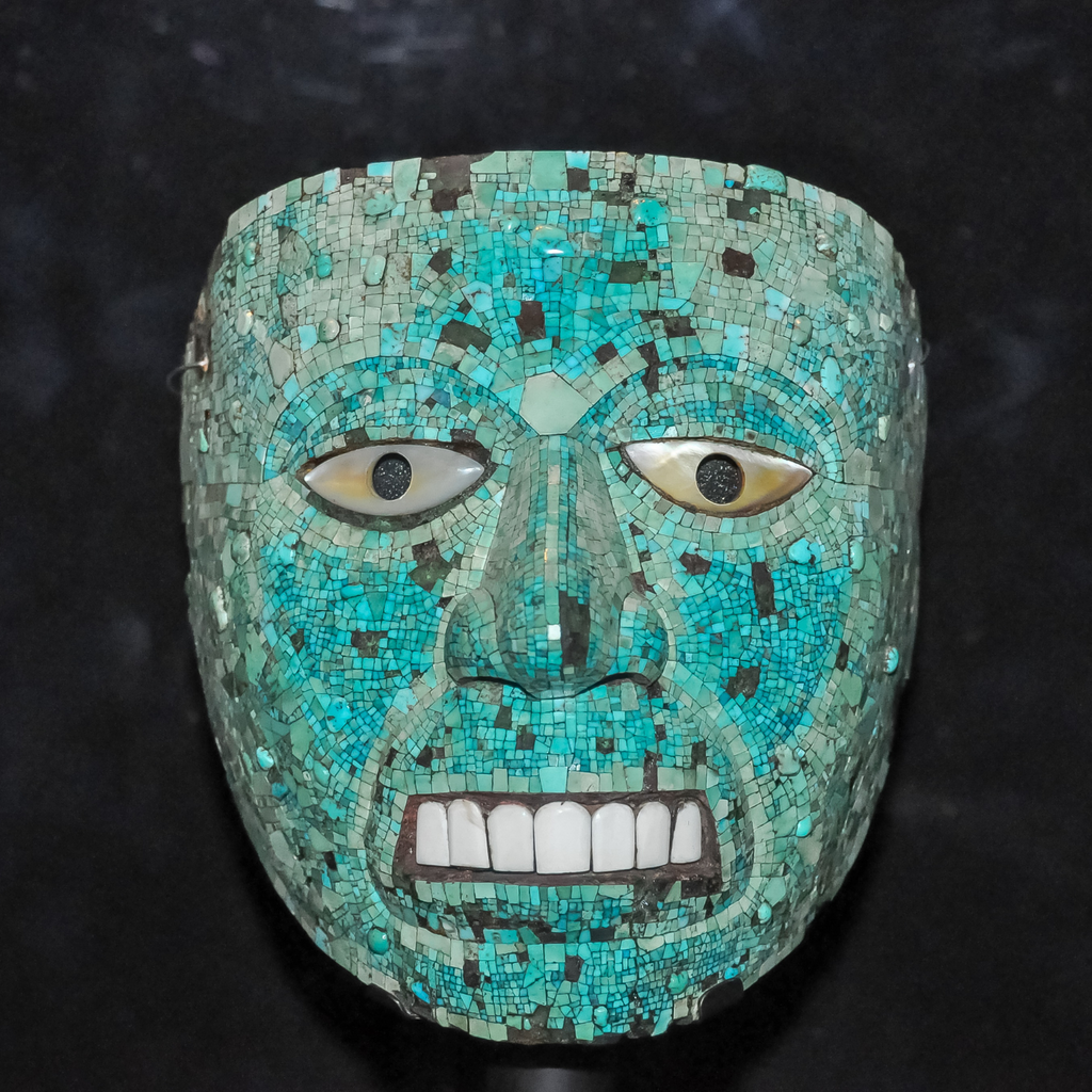 Masque amérindien en Turquoise
