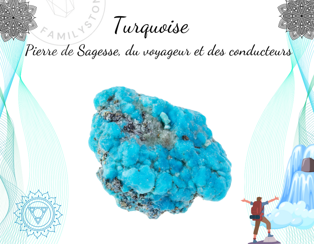 Pierre brute Turquoise