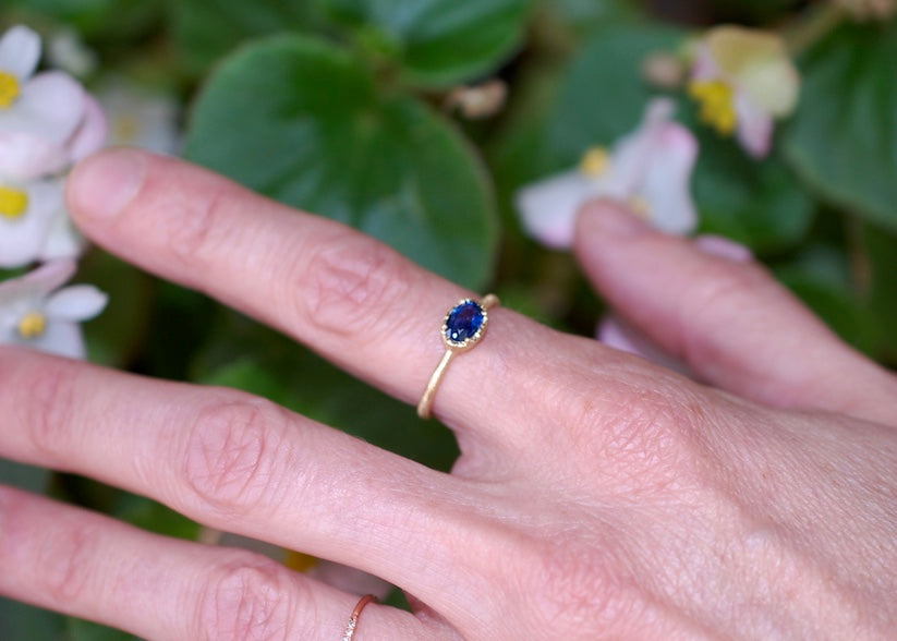 Yasuka Azuma Blue Sapphire Ring
