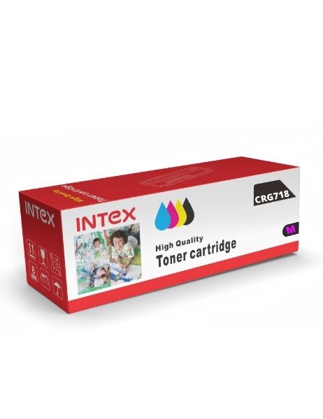 INTEX Toner Cartridge CRG718/533U Magenta Compatible with Canon ImageClass MF726CDW MF8580CDW MF8380CDW MF8350CDN LBP7660CDN Printer