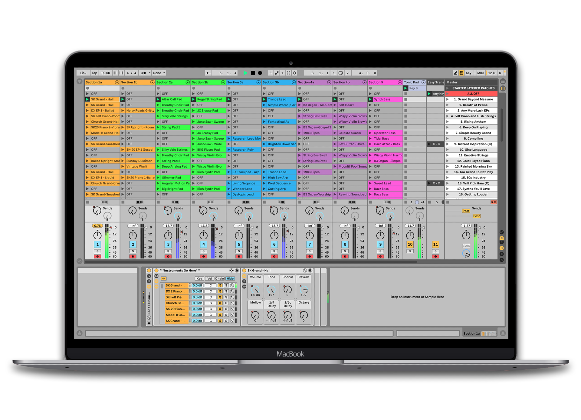 apple mainstage instruments in ableton