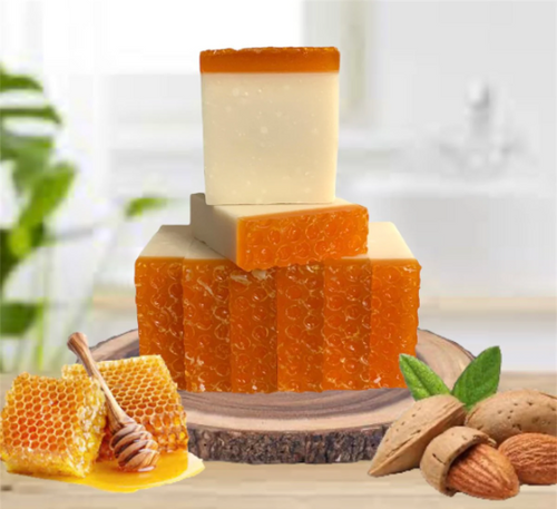 Turmeric Honey & Orange Soap Bar 5oz- Organic Handmade Vegan Soap Bar With  All Natural Ingredients