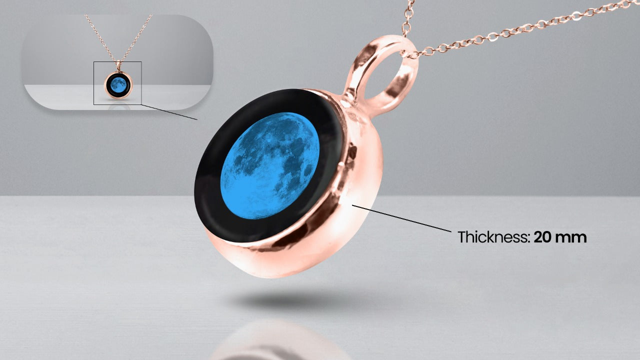 Blue Moon Necklace Pendant | Pendant Pocket Clock | Starry Sky Watch | Blue  Star Watch - Pocket & Fob Watches - Aliexpress