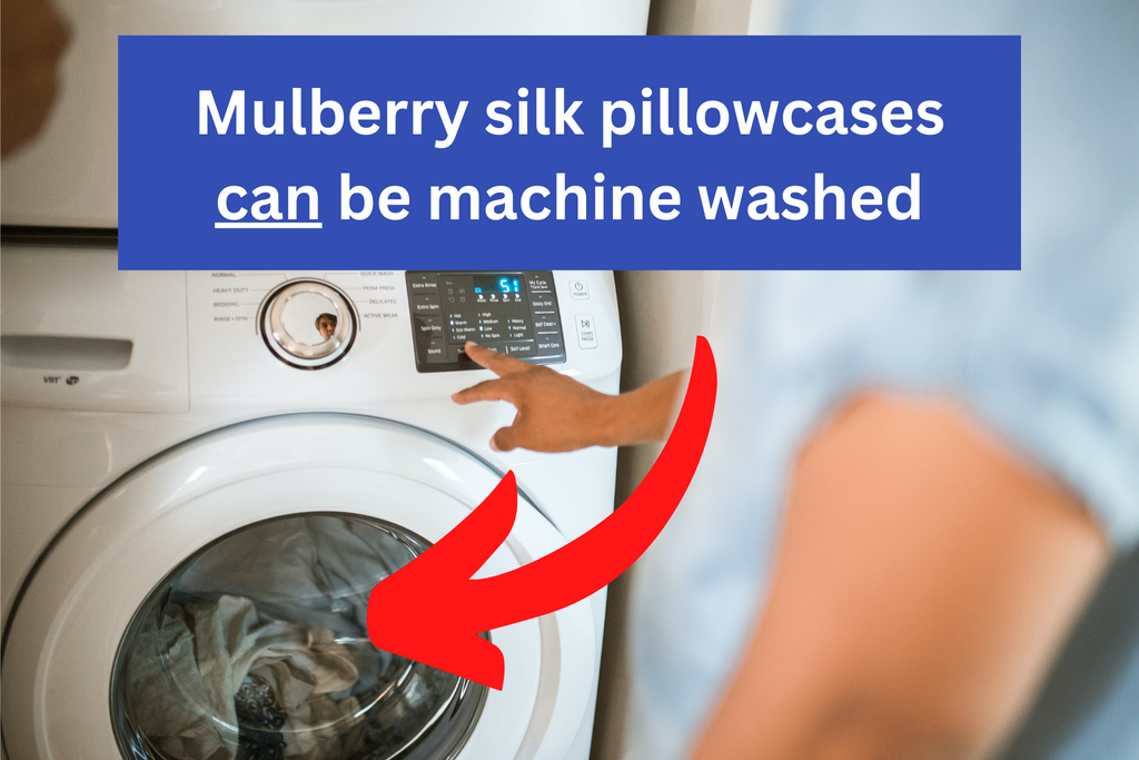 Mulberry silk pillowcases can be machine washed