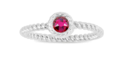 July Ruby Birthstone Ring