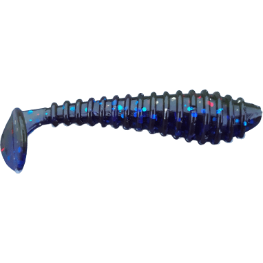 2.5 Green Pumpkin Purple Little Swimmer Swimbait