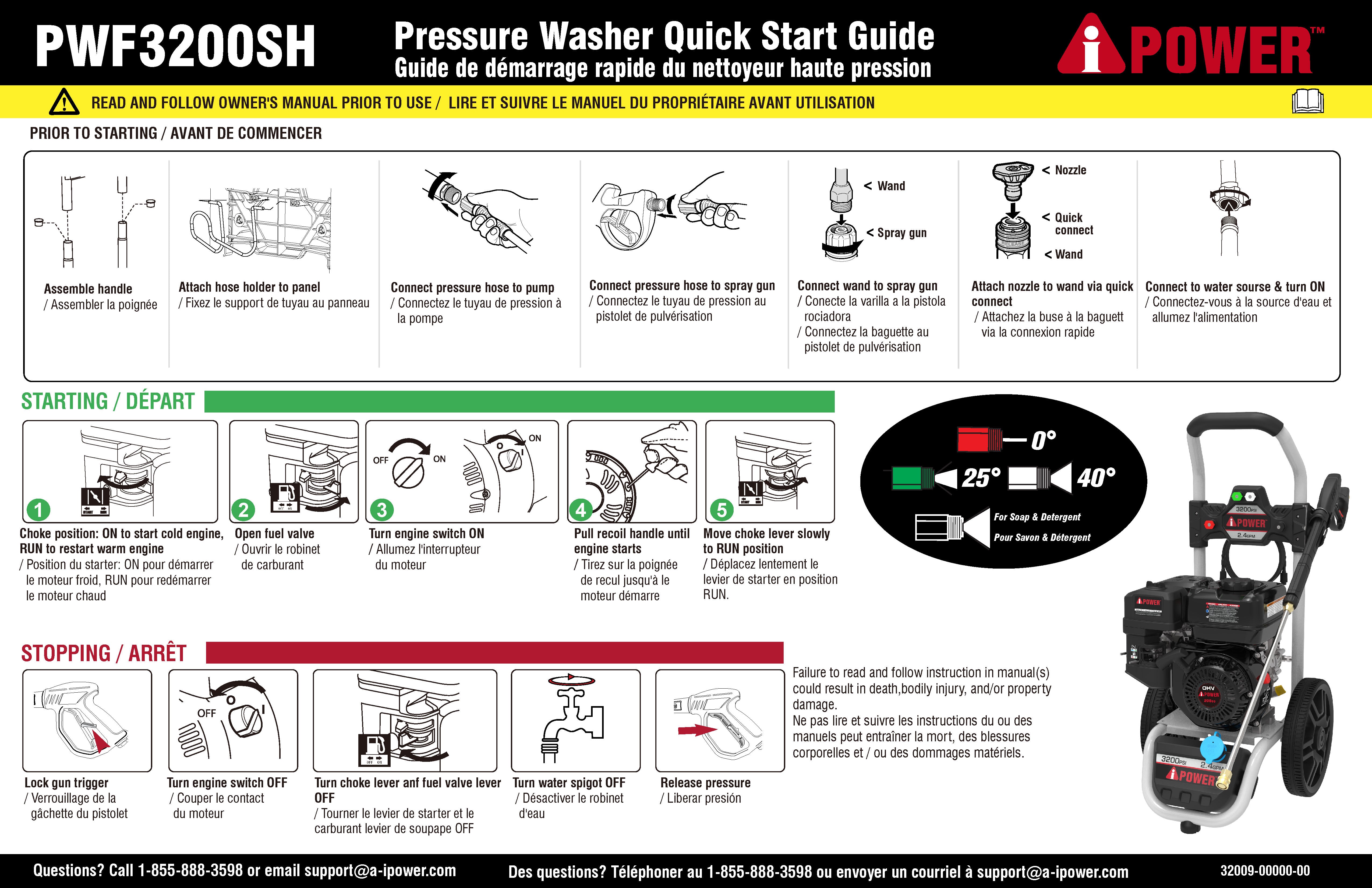 PWF3200SH - A-iPower Pressure Washer - Quick Start Guide.jpg__PID:de1e2a31-64b6-4084-be49-58a20bd017d8