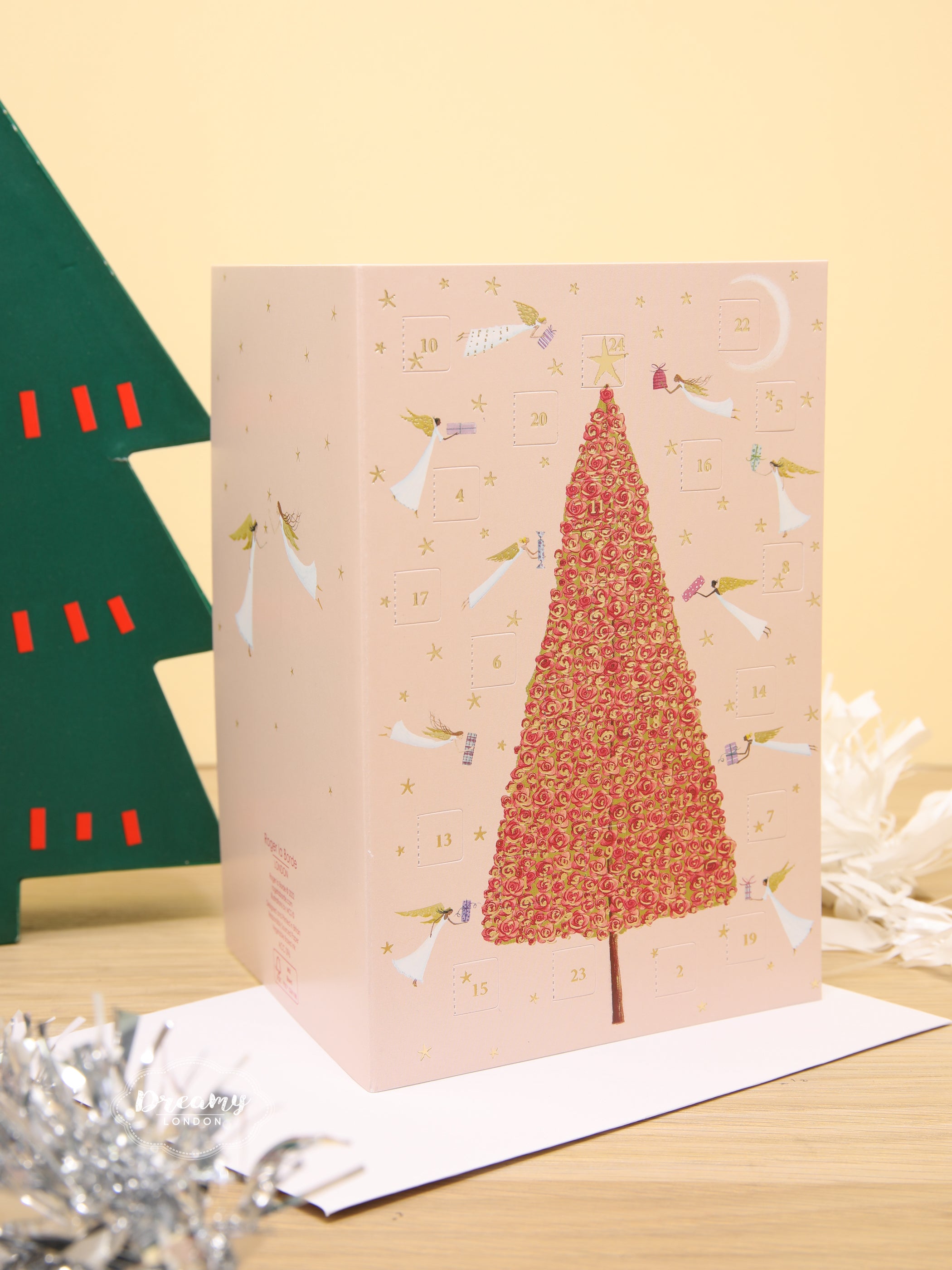 Celestial Christmas Tree Advent Calendar Card dreamylondon