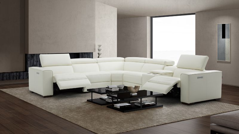 Picasso Motion Sectional Leather Sofa 