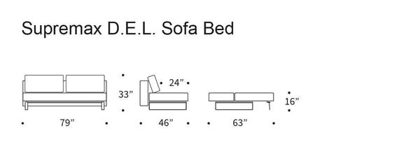 Supremax Futon Couch Queen Sofa Bed Dimensions
