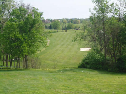 Overlooking fairway shot